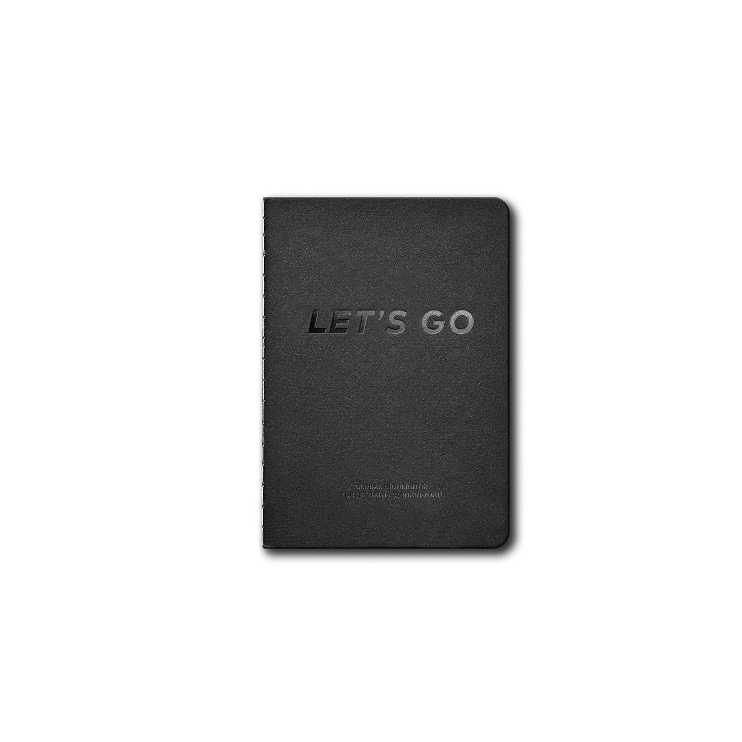 Wayfinder LET'S GO "FOREST BATH" B7 passport size notebook top view